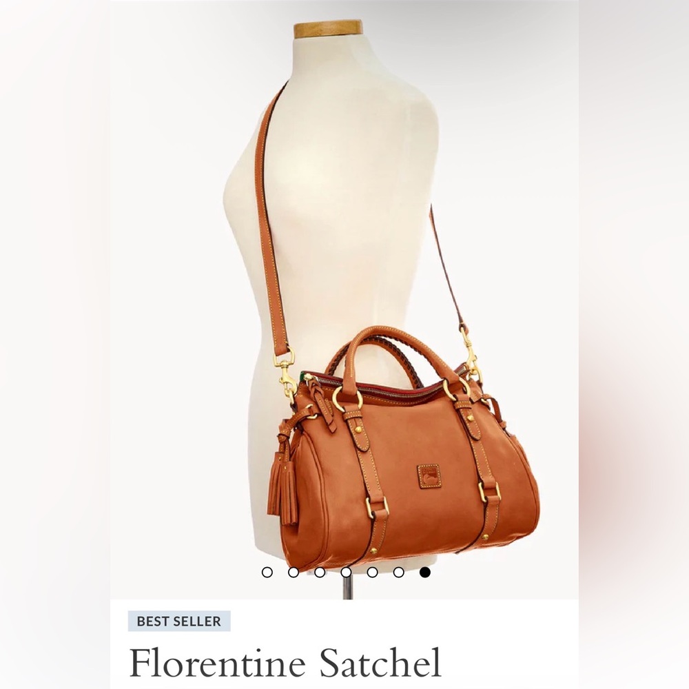 Dooney & Bourke Tan Florentine Satchel - Picture 2 of 13